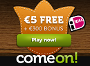 5 euro gratis comeon casino